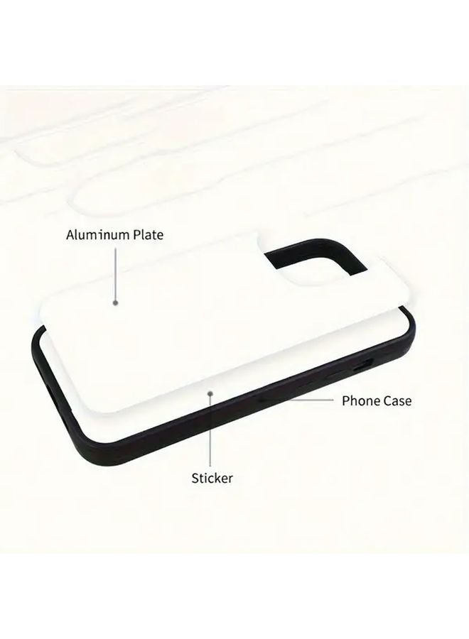 Black Blank Sublimation Phone Case For iPhone 15 Pro Heat Transfer 2D - Image 5